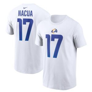 Nike Men's White and Blue Team Jersey Puka Nacua